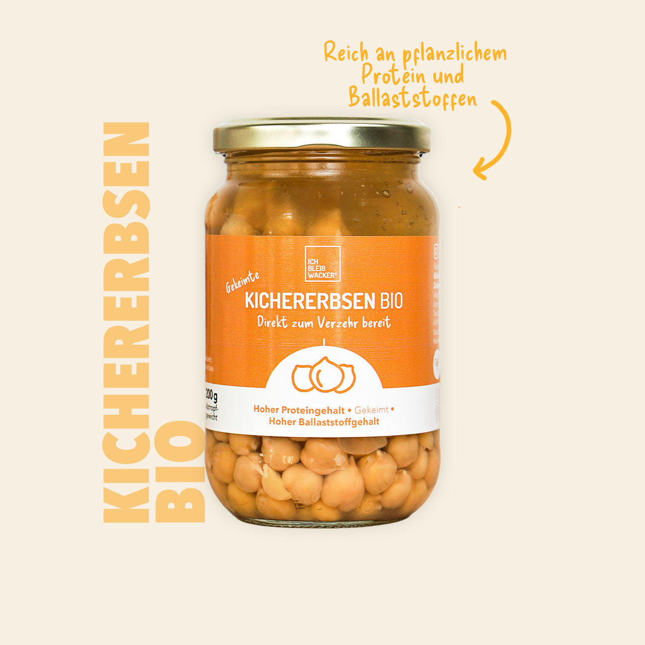wie lange kann man kichererbsen aufbewahren Gekeimte Bio-Kichererbsen im Glas: Direkt zum Verzehr geeignet, basisch,  glutenfrei – bleibwacker
