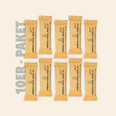 10er-Paket Aprikose-Mandel-Riegel Bio