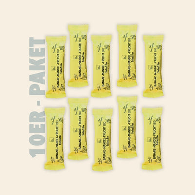 10er-Paket Banane-Mandel-Frucht BallastBar Bio