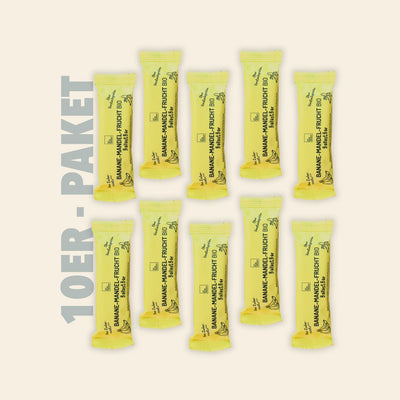 10er-Paket Banane-Mandel-Frucht BallastBar Bio
