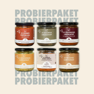Probierpaket Fertiggerichte im Glas Bio