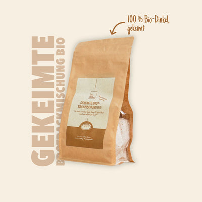 Gekeimte Dinkel-Brotbackmischung Bio, 500g