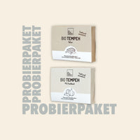 Probierpaket Tempeh Natur und Knoblauch Bio