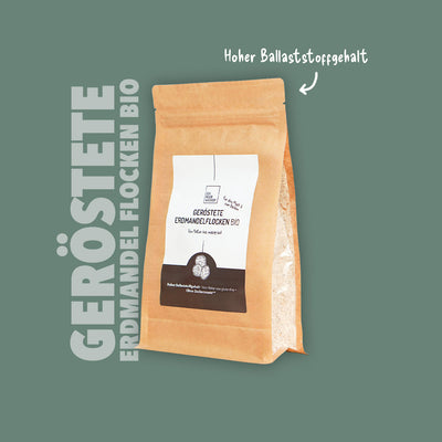 Geröstete Erdmandelflocken (Chufas Nüssli) Bio, gemahlen, 500g