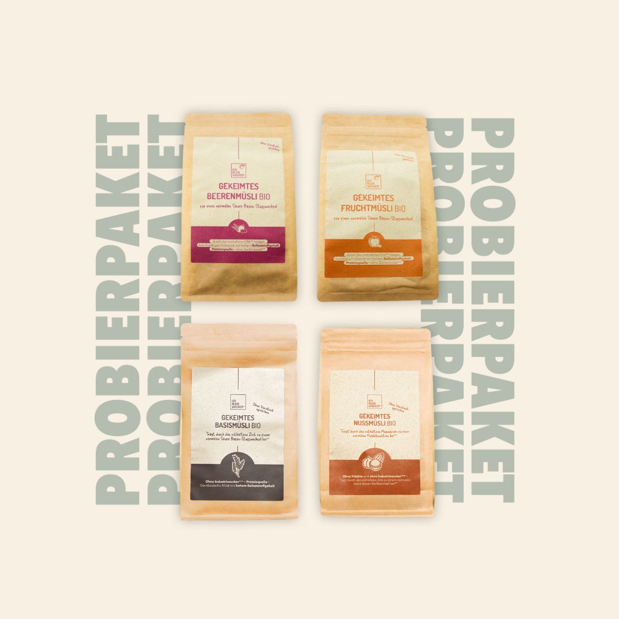 Probierpaket Gekeimtes Müsli Bio