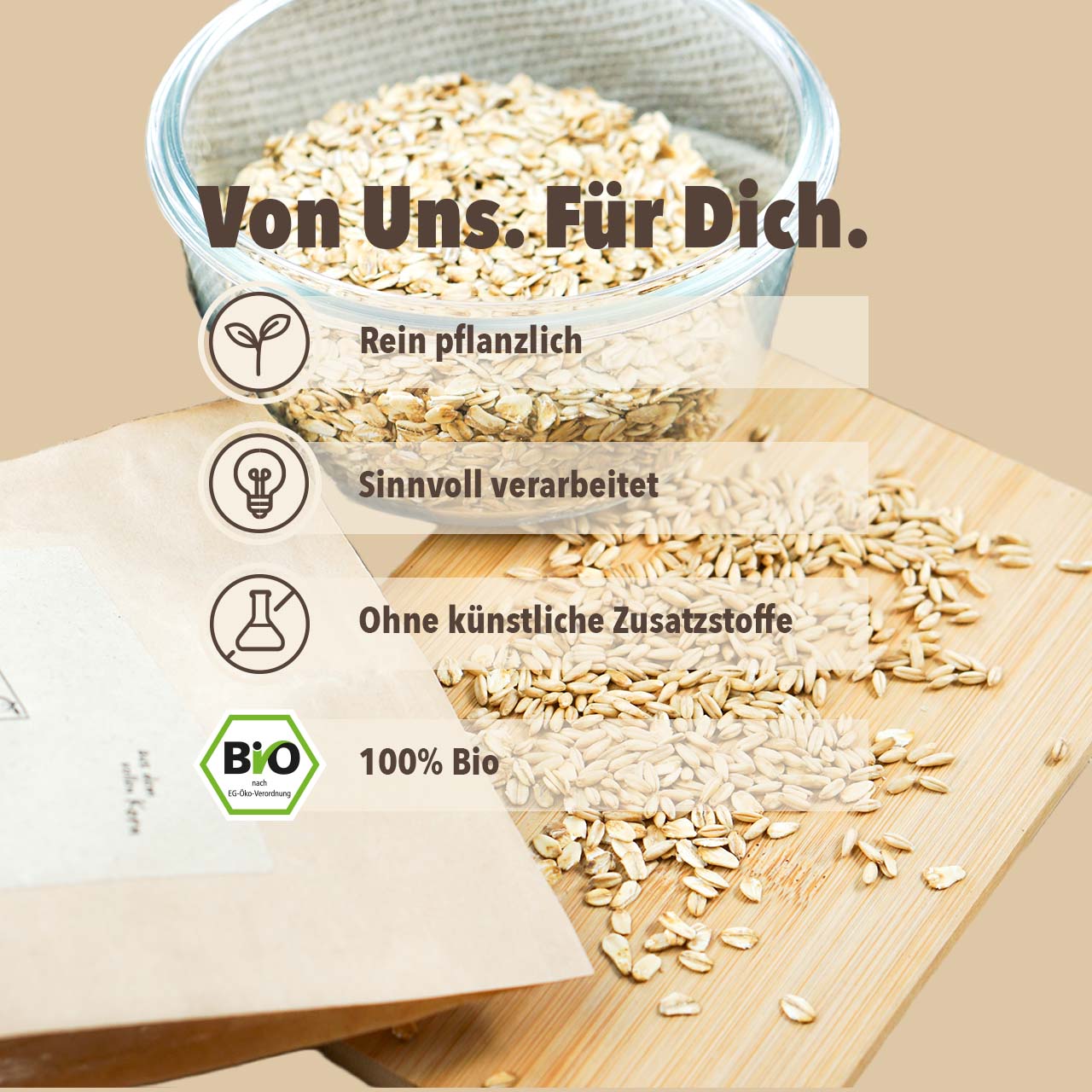 haferflocken richtig aufbewahren Gekeimte Haferflocken von bleibwacker: 100 % Pflanzlich und bio