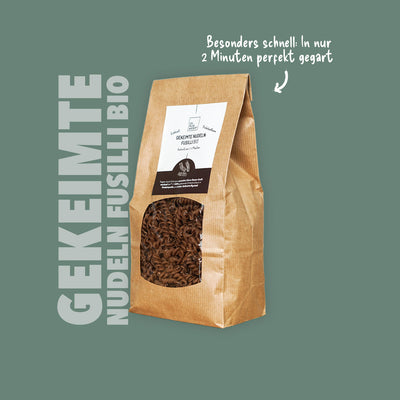Gekeimte Nudeln Fusilli Dinkelvollkorn Bio, 500g