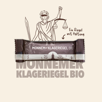 Monnemer Klageriegel Kakao-Haselnuss Bio, 40g