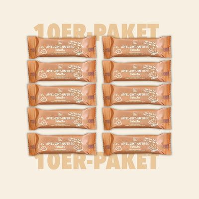 10er-Paket Apfel-Zimt-Hafer BallastBar Bio, 40g