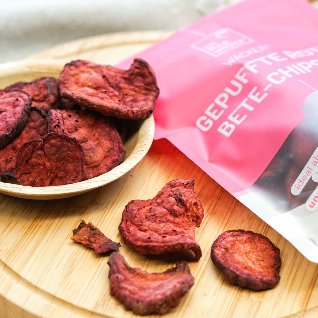 rote bete chips aufbewahren Gepuffte rote Bete bio von bleibwacker: Knuspriger Snack ohne Zusätze