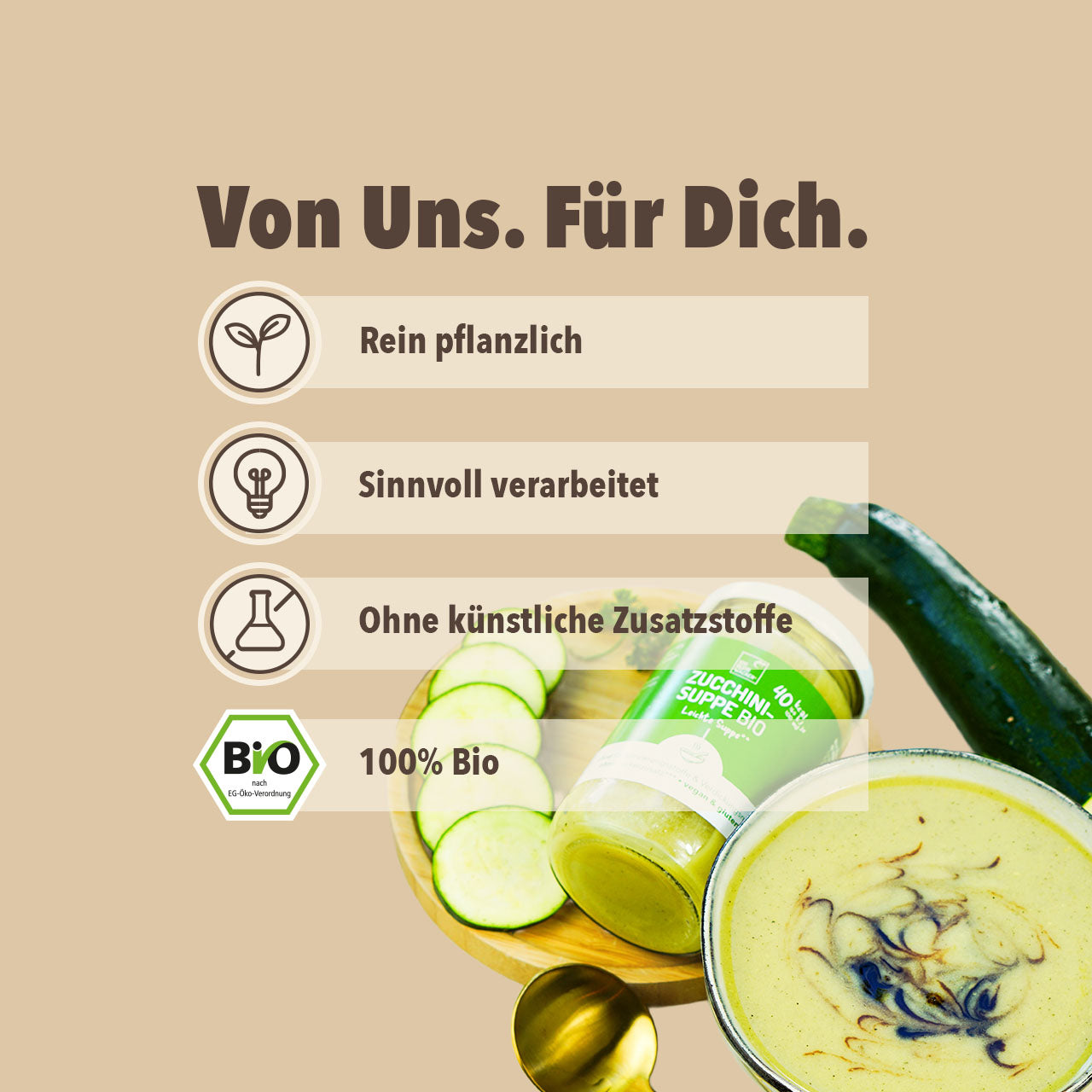 Bio-Zucchinisuppe: Leichte** Fertigsuppe – bleibwacker