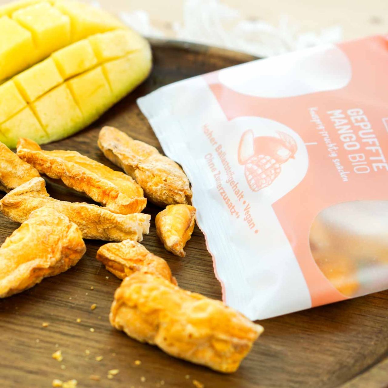 angefangene mango aufbewahren Gepuffte Mango von bleibwacker: Bio, knusprig & ohne Schwefel