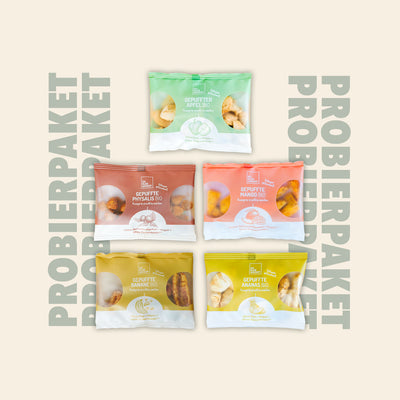 Probierpaket Gepufftes Obst ToGo Bio