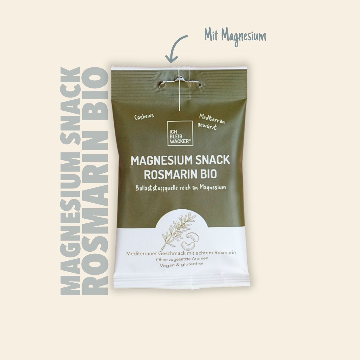 Magnesium Snack Rosmarin Bio, 40g