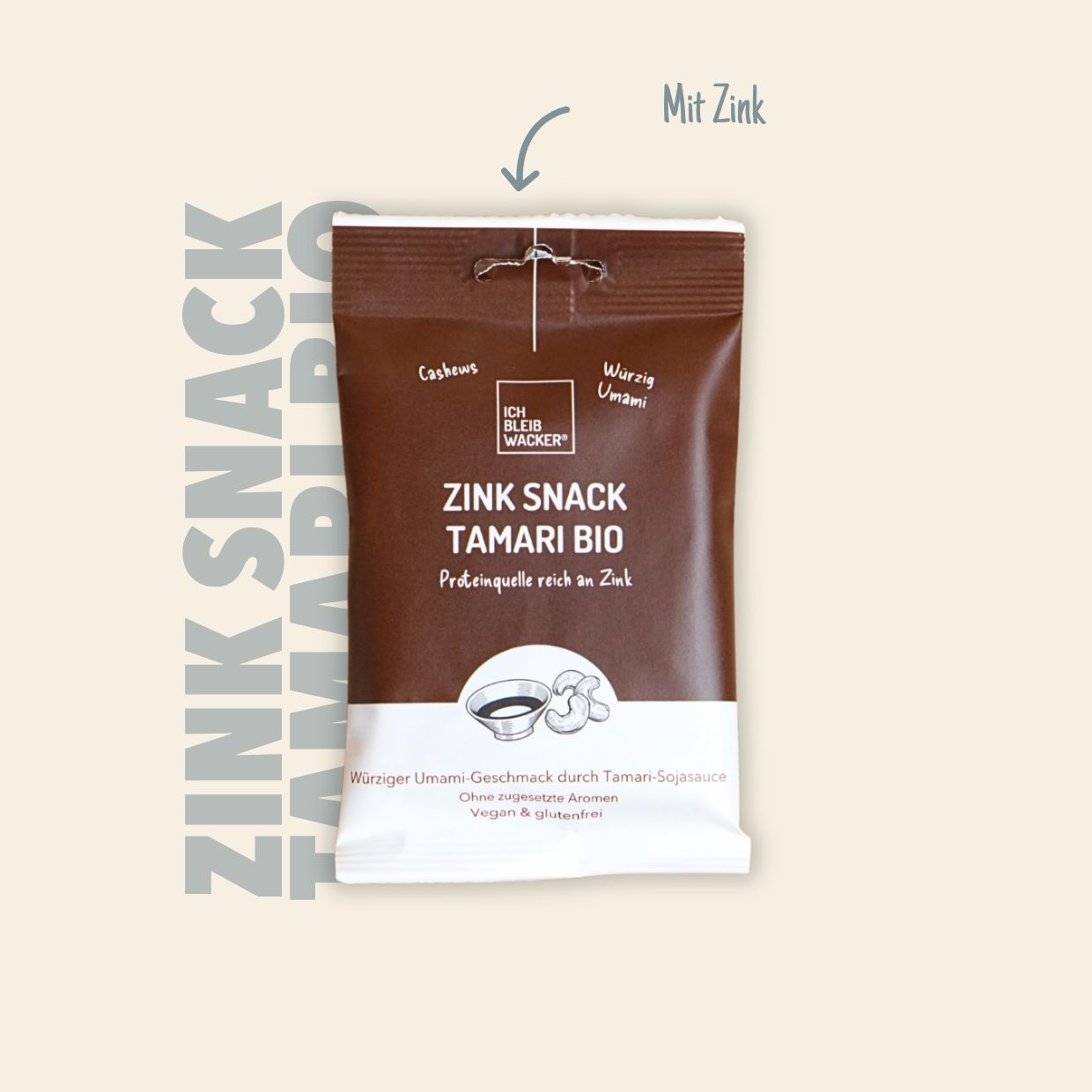 Zink Snack Tamari Bio, 40g