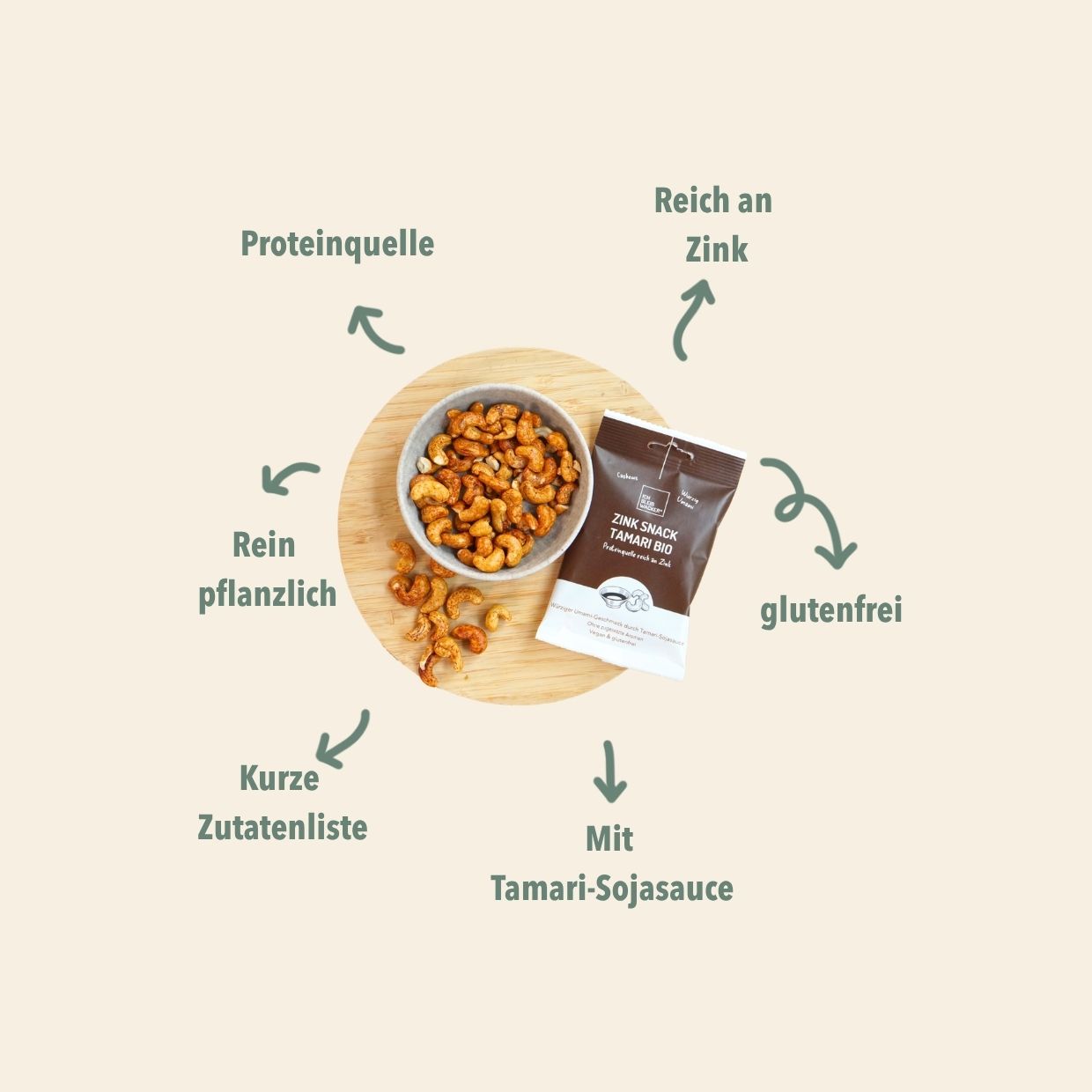 Zink Snack Tamari Bio, 40g