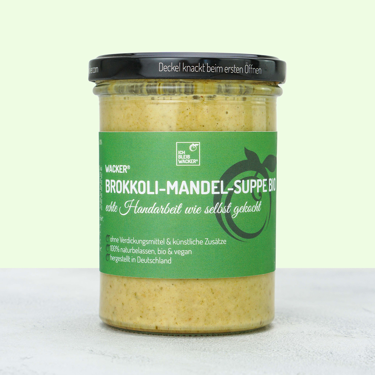 Wacker Brokkoli-Mandel-Suppe Bio, 360 ml
